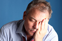Stressed out manager or employee